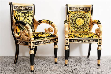 versace sofa set|versace dining chairs.